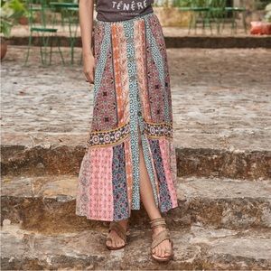 Sundance Sunbright full tiered boho skirt. Size L